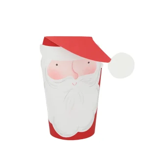 Vasos con funda Santa acuarela Meri Meri