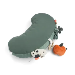 Almohada de actividades juego boca abajo Tiny Farm verde Done By Deer