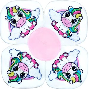 Sofi The Baby Unicorn Flower - Alfombrilla de baño para bebé, asiento para fregadero