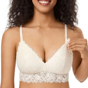 MOMANDA Bralette de encaje para mujer, XL plus