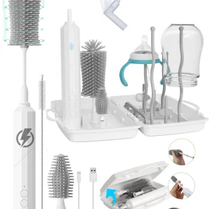 Limpiador eléctrico de cepillo para biberones
