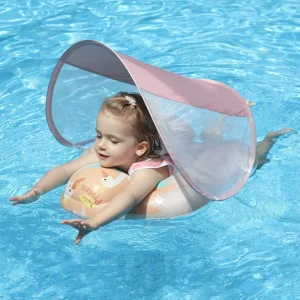 Swimbobo Flotador de natación para bebés, para 3-36 meses (rosa, grande)