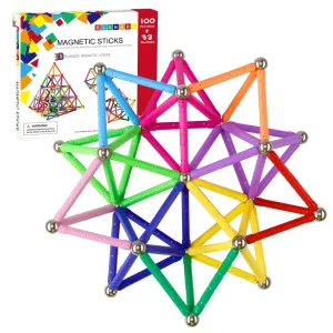 Bloques de construcción magnéticos ELONGDI [100 piezas]