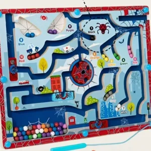 1pieza Rompecabezas magnético de madera educativo con bolígrafo magnético, reconocimiento de colores y desarrollo de habilidades motoras finas