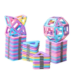 Piezas magnéticas para niños y niñas, 42 piezas