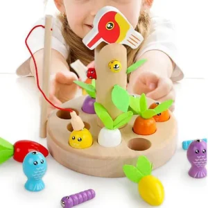 Juego montessori para pescar