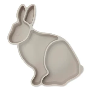 Plato de silicona Bunny Warm Grey Konges Sløjd