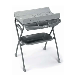 Bañera Mudador Plegable Volare Oso Gris oscuro Cam