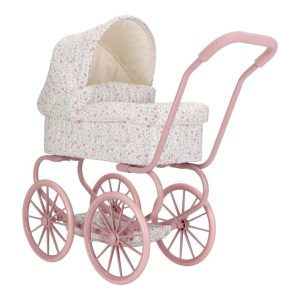 Carrito Muñecas Metal Flores Little Dutch.