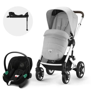 Travel System Talos S Lux 2.0 SLV + Aton S2 + Base Lava Grey Cybex